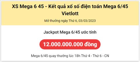 Thong ke Vietlott 03032023 - Phan tich Xo so Mega 645 Thu 6 hinh anh
