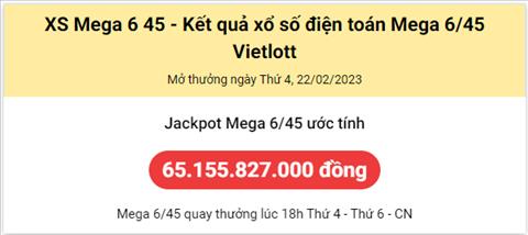 Thong ke Vietlott 22022023 - Phan tich Xo so Mega 645 22-02 Thu 4 hinh anh