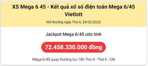 Thong ke Vietlott 24022023 - Phan tich Xo so Mega 645 Thu 6 hinh anh